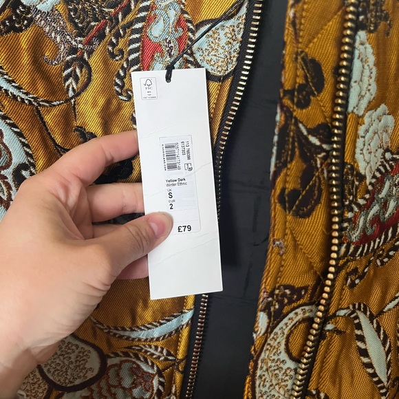 Jupe BCBG Max Azria Dark Ink - Imprimé Feuillage Jacquard - Taille L - Neuf Avec étiquettes (NWT)